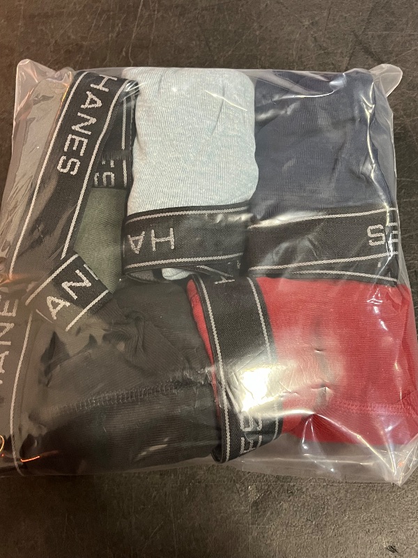 Photo 1 of (L) Hanes Men's Boxer Briefs 5pk - Red/Gray/Green L
