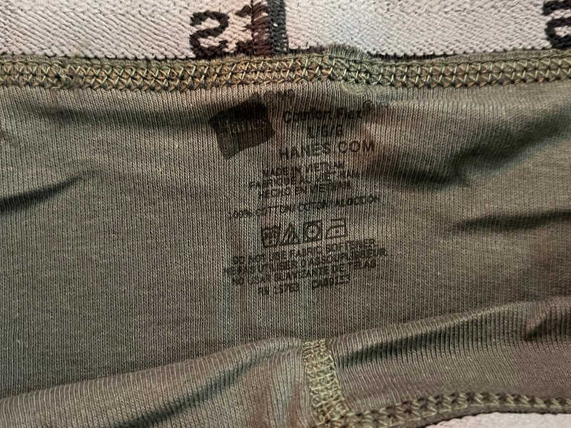 Photo 1 of (L) Hanes Men's Boxer Briefs 5pk - Red/Gray/Green L
