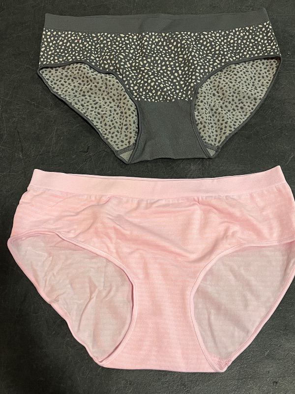 View 4 of (S) Women's 6pk Seamless Hipster Underwear - Auden™ Assorted Color S: Solid & Stripe Knit, Lightweight Fabric