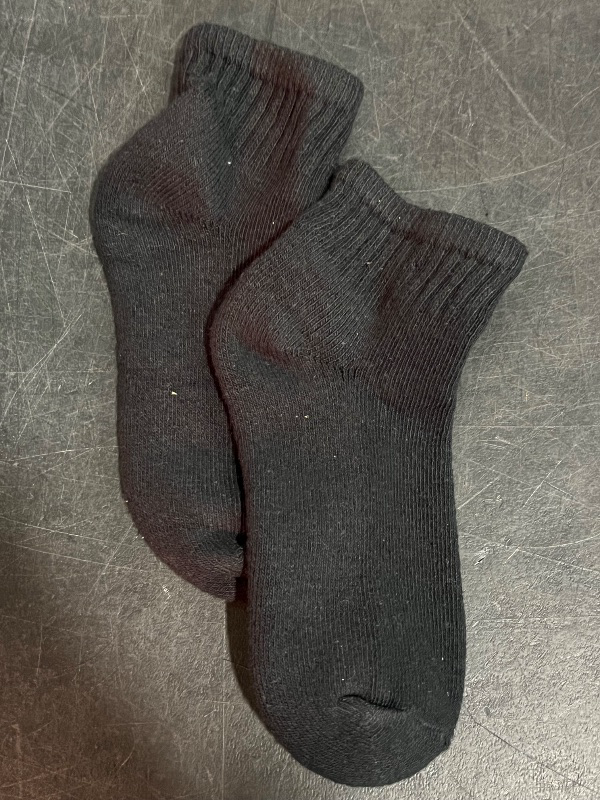 Photo 1 of 2 Pair Kids Plain Black Socks