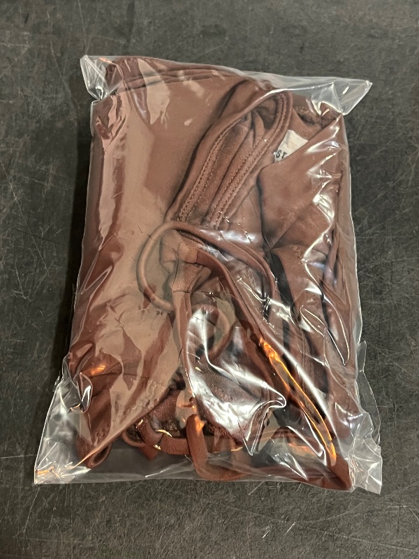 Photo 1 of (XS) Women's X-Back Medium Coverage One Piece Swimsuit - Shade & Shore™ Dark Brown XS: Nylon Spandex Blend, Crisscross Back, Removable Cups
