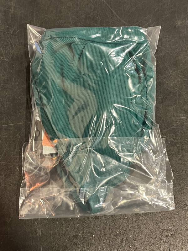 Photo 1 of (M) Women's Ribbed Triangle Bikini Top - Shade & Shore™ Green M: Recycled Polyester, Spandex, Adjustable Strap
