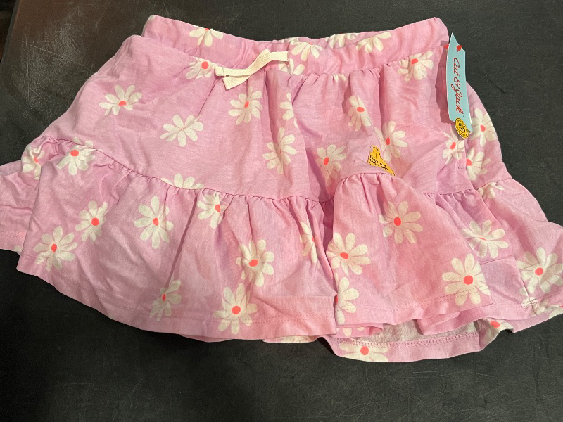 Photo 1 of (L) Girls Pink Flower Ruffle Skirt