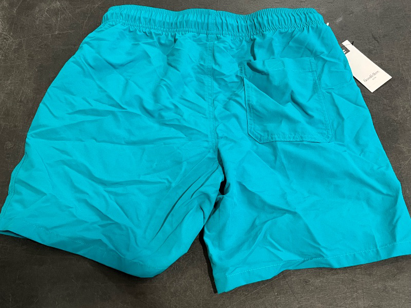 Photo 1 of (M) Men's 7" Swim Trunks - Goodfellow & Co™ Aqua Blue M