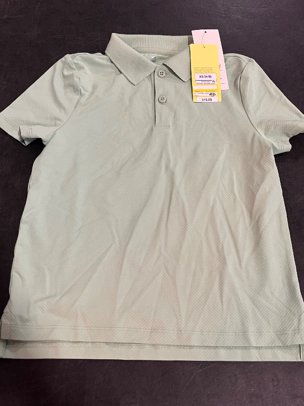 Photo 1 of (XS) Boys Jersey Polo Shirt -All Motion XS