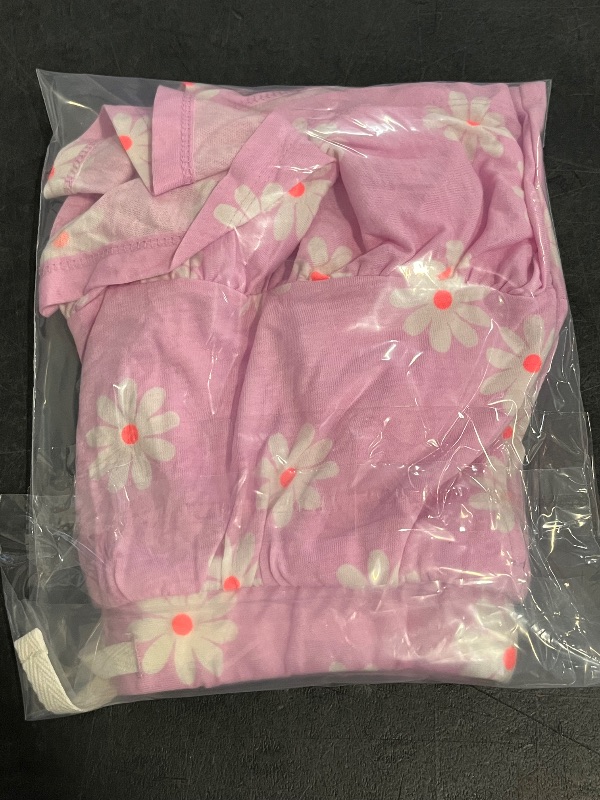 Photo 1 of (S) Girls Pink Flower Ruffle Skirt
