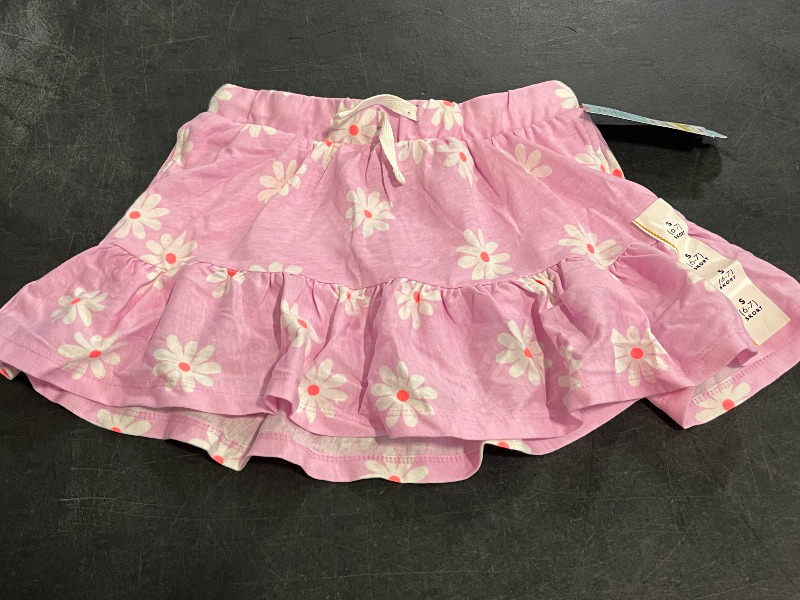 Photo 1 of (S) Girls Pink Flower Ruffle Skirt
