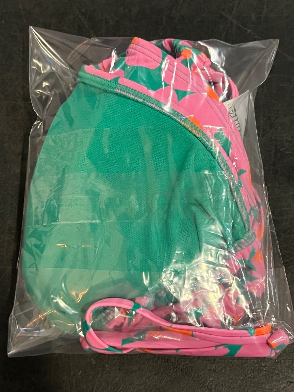 Photo 1 of (M) Women's Shirred Strap Triangle Bikini Top - Wild Fable™ Pink M
