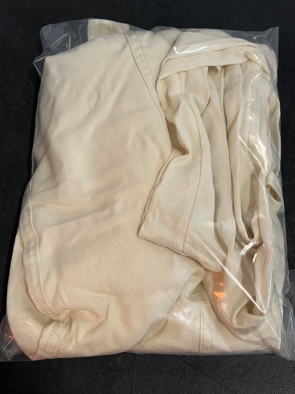 Photo 1 of (XS) Women's High-Rise Tapered Ankle Pull-on Joggers - a New Day™ White XS: Midweight Twill, Elastic Waistband
