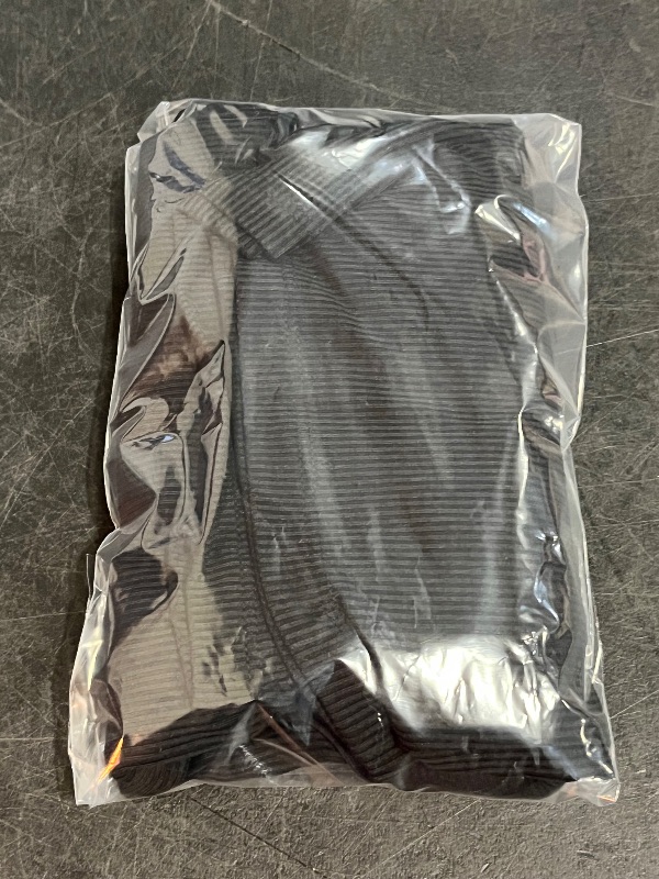 Photo 1 of (M) Women's Elbow Sleeve Mock Turtleneck Ribbed T-Shirt - a New Day™ Black M
