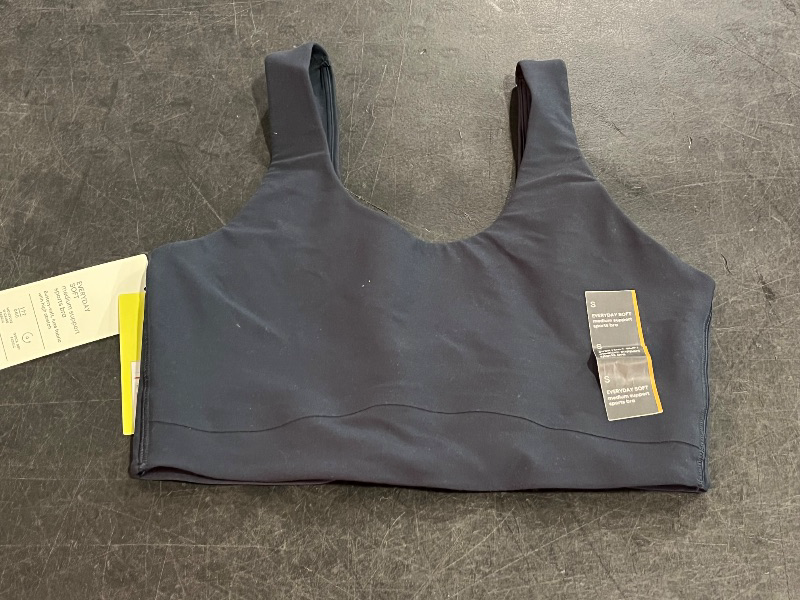 Photo 1 of (S) Women's Everyday Soft Medium Support Longline Sports Bra - All in Motion™ Navy Blue S: Moisture Wicking, Quick Drying
