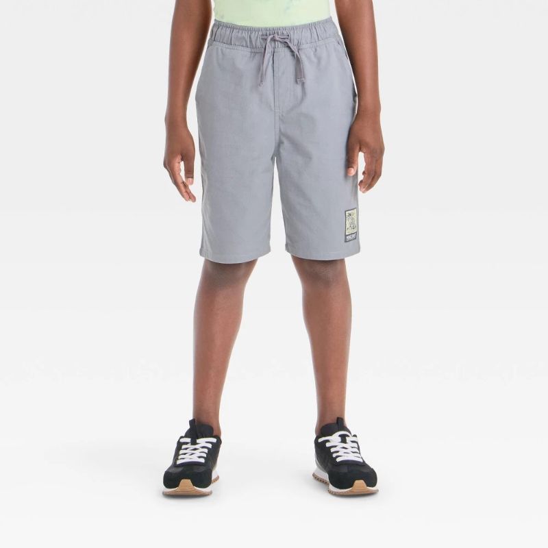 Photo 1 of (XL) Boys' Minecraft Woven Shorts - Gray XL
