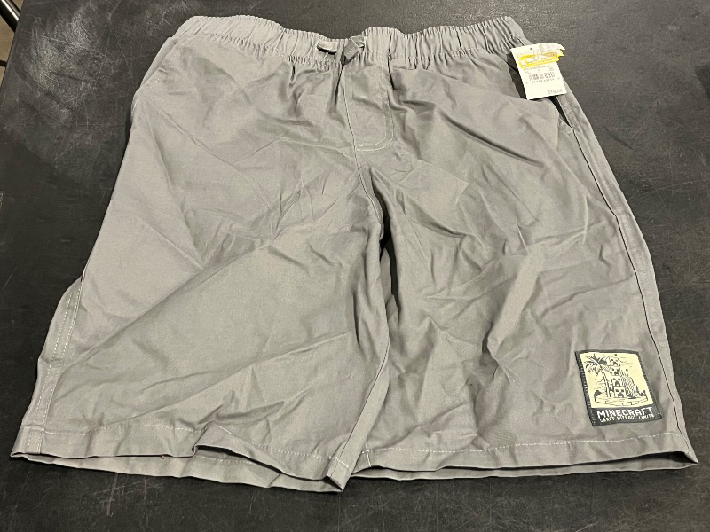 Photo 1 of (XL) Boys' Minecraft Woven Shorts - Gray XL
