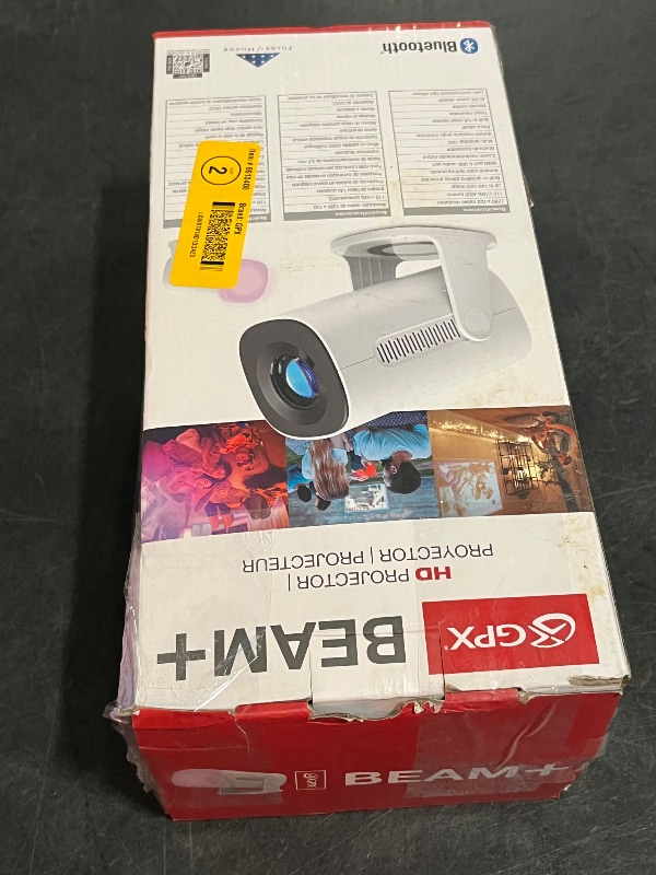 Photo 1 of Beam+ 1280 X 720 LED Projector with 110 ANSI Lumens, Bluetooth, White
