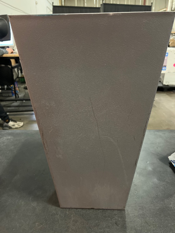 Photo 1 of 21" Tall Square Planter, Grey 