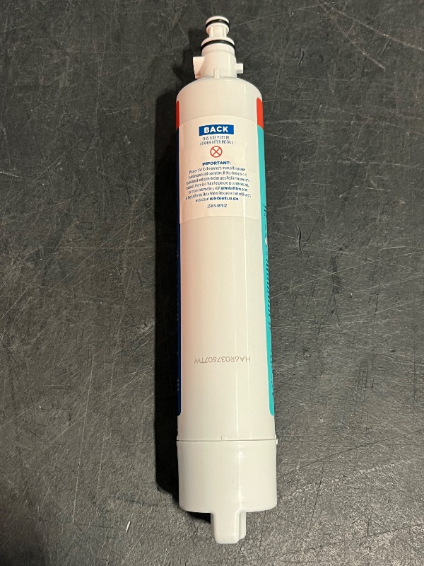 Photo 1 of GE RPWFE Refrigerator Water Filter, Genuine Replacement Filter, Certified to Reduce Lead, Sulfur, and 50+ Other Impurities, Replace Every 6 Months for Best Results, Pack of 1
