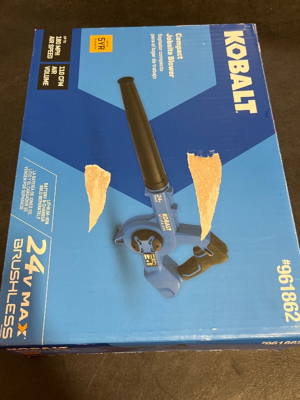Photo 1 of Kobalt 24-volt Max Jobsite Blower (Bare Tool)
