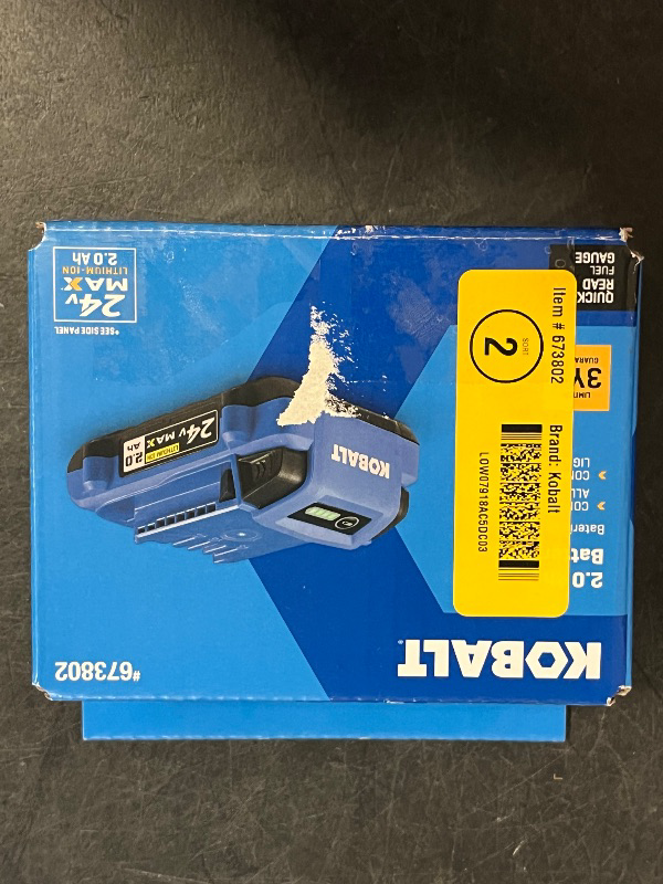 Photo 1 of Kobalt 24 -Volt 1 -Pack Lithium ( 2 Ah Battery )
