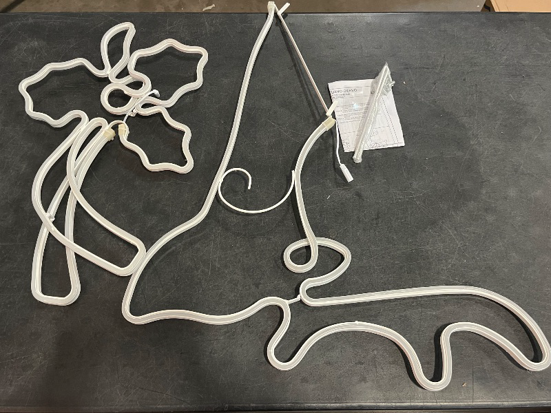 Photo 1 of GE 4-ft StayBright LED Neon Flex Reindeer Decoration
