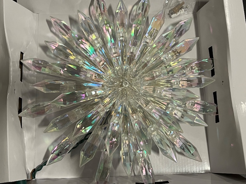 Photo 1 of GE Color Choice 12.0-in Star Clear Color Changing Christmas Tree Topper
