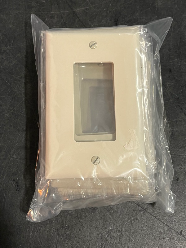 Photo 1 of Eaton 1 -Gang Midsize Size Light almond Polycarbonate Indoor Decorator Wall Plate 10 -Pack