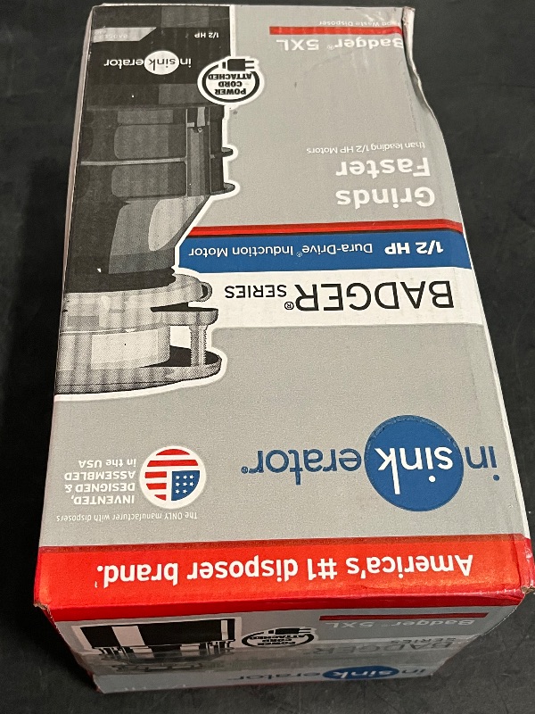 Photo 1 of InSinkErator Badger 5XL Continuous feed 1/2-HP Septic Safe Corded Garbage Disposal
