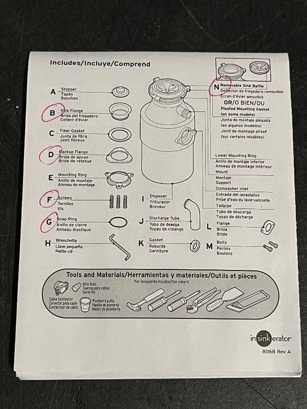 Photo 1 of InSinkErator Badger 5XL Continuous feed 1/2-HP Septic Safe Corded Garbage Disposal

