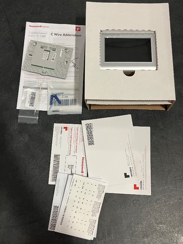 Photo 1 of Honeywell Home Silver Smart Compatible Thermostat with Wi-Fi Compatibility
