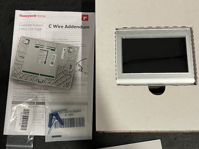 Photo 1 of Honeywell Home Silver Smart Compatible Thermostat with Wi-Fi Compatibility
