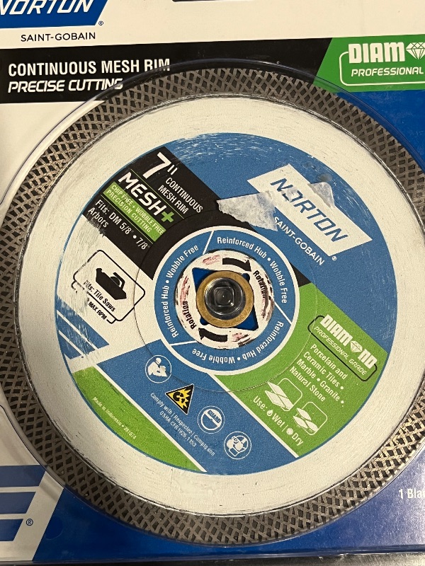 Photo 1 of Norton Diamond Professional Grade 7-in Wet/Dry Continuous Rim Diamond Saw Blade