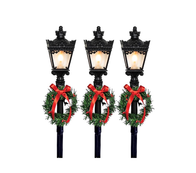 Photo 1 of GE 3 Count StayBright LED FLicking Lampost Pathway Markers 