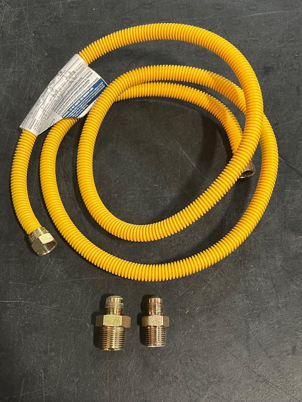 Photo 1 of EASTMAN 72-in 1/2 -in MIP Inlet x 3/4 -in MIP Outlet Stainless steel Gas connector
