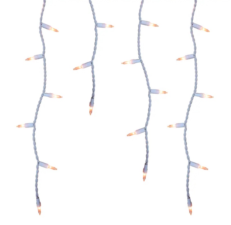 Photo 1 of Holiday Living 300 -Count Constant Clear Incandescent Plug-In Christmas Icicle Lights