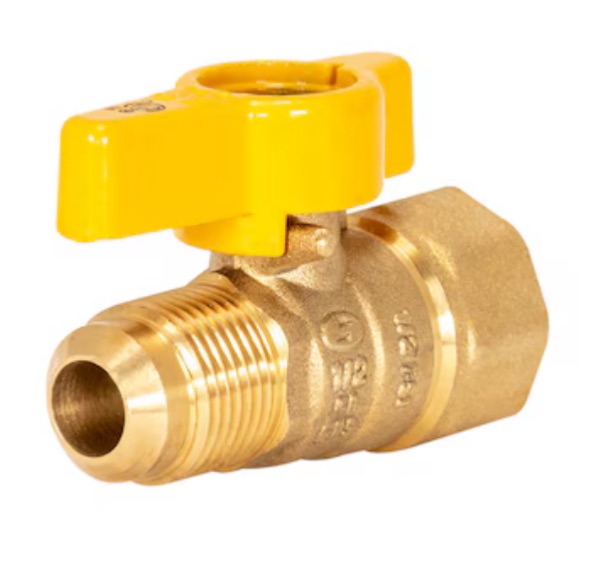 Photo 1 of EASTMAN Gas 1/2-in Flare Brass Ball Valve
