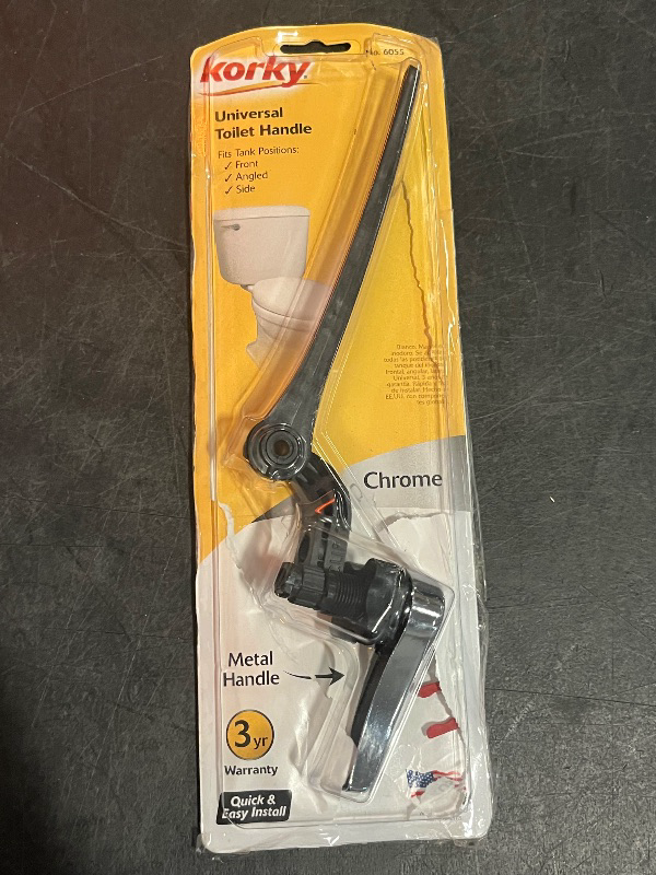 Photo 1 of Korky 8-in Front/Side/Neo-angle Mount Chrome Universal Fit Handle with lever