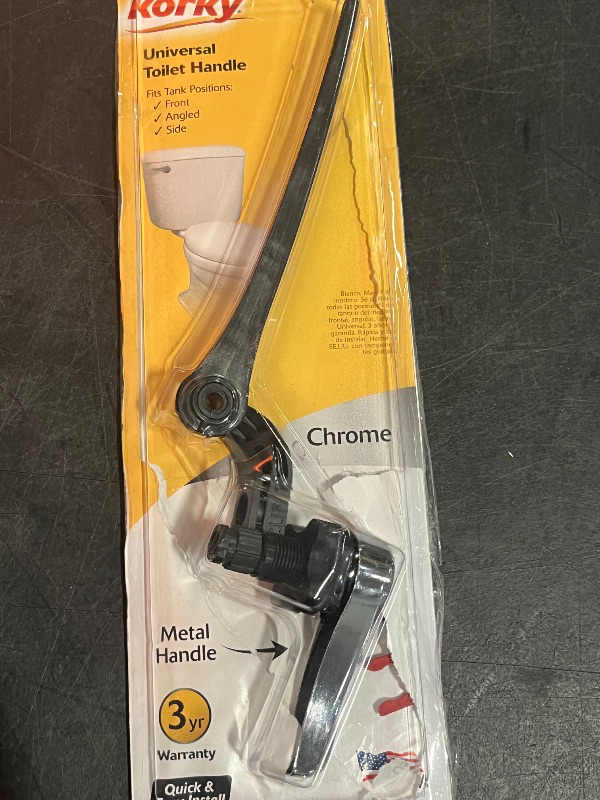 Photo 1 of Korky 8-in Front/Side/Neo-angle Mount Chrome Universal Fit Handle with lever
