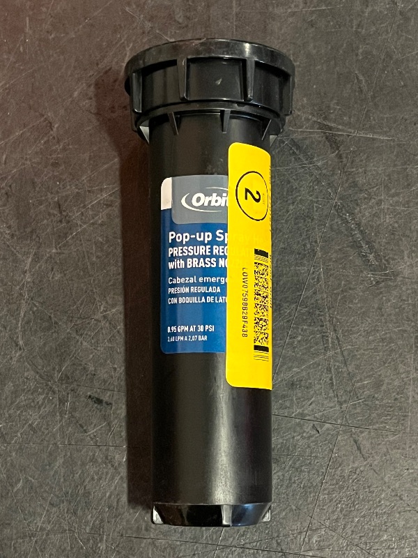 Photo 1 of 4 in. Professional Pressure Regulated Spray Head Sprinkler with Brass Quarter Pattern Twin Spray Nozzle
