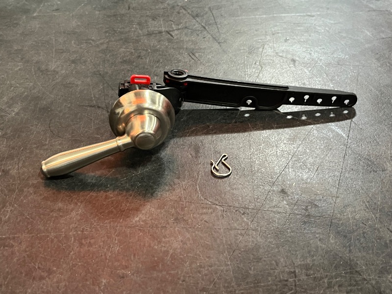 Photo 1 of Korky StrongARM Faucet Style Toilet Tank Lever and Handle 8-in Front/Side/Neo-angle Mount Brushed Nickel Universal Fit Handle with lever