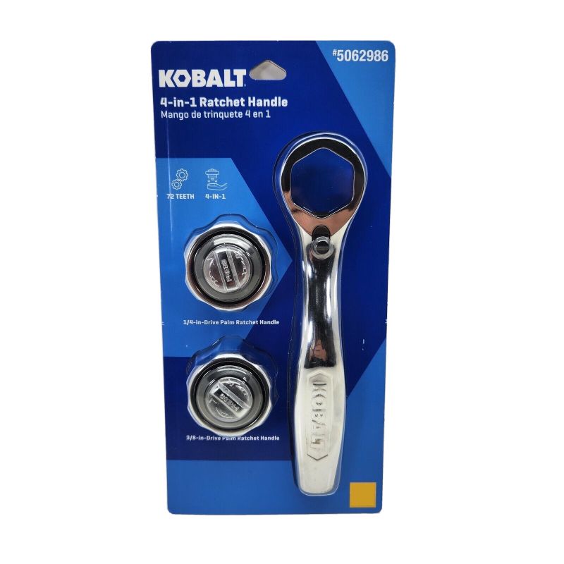 View 1 of Kobalt 4-in-1 Palm Ratchet Handle 3/8" & 1/4" Drive