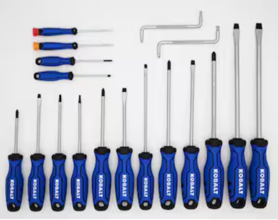 Photo 1 of Kobalt 18 -Piece 8-in Magnetic Screwdriver Set

