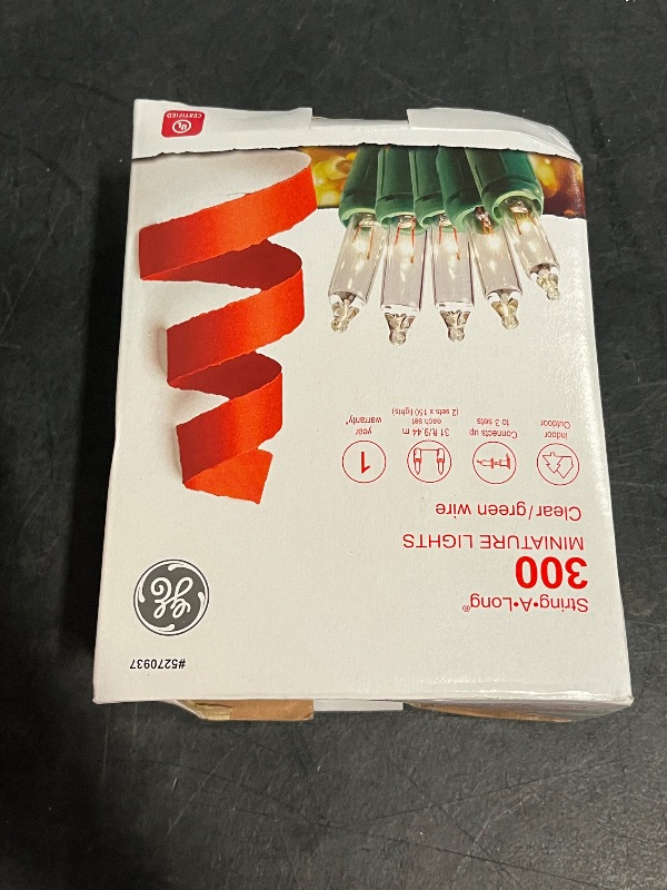 Photo 1 of GE String-A-Long 300 -Count 62.2-ft Clear Incandescent Plug-In Christmas String Lights
