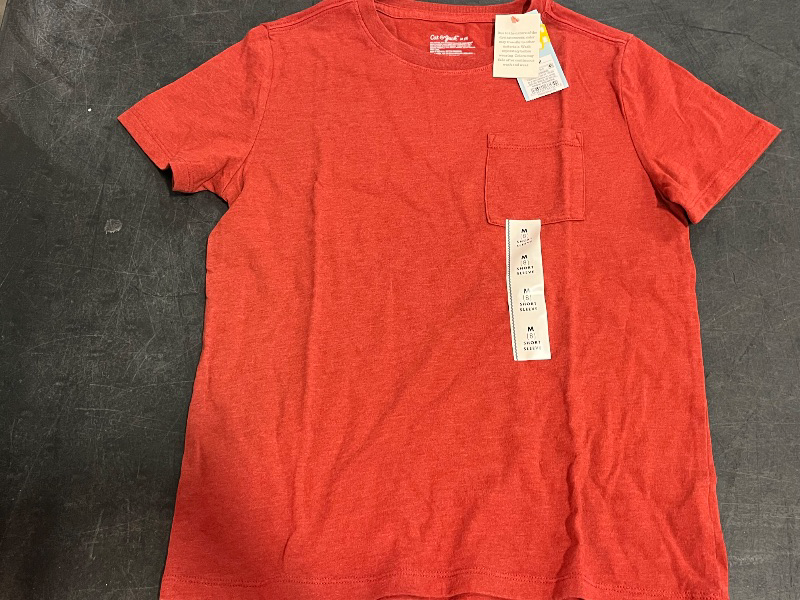 Photo 1 of (M) Boys' Short Sleeve Washed Pocket T-Shirt - Cat & Jack™ Brick Red M
