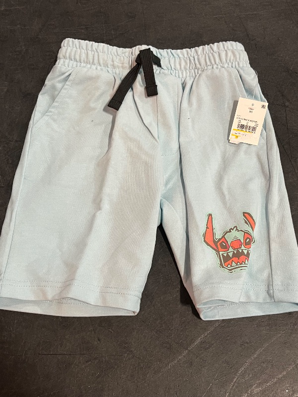 Photo 1 of (XS) Boys' Stitch Terry Shorts - Blue XS
