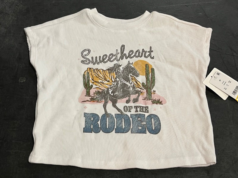 Photo 1 of 3T Grayson Mini Toddler Girls' Sweet Heart Rodeo Top - White 3T
