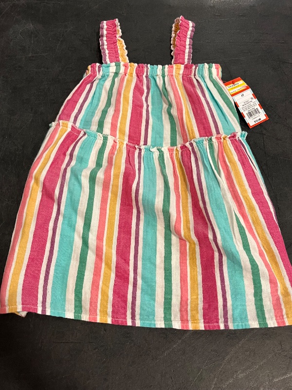 View 2 of 4T Toddler Girls' Multi Striped Tank Gauze Dress - Cat & Jack™ 4T