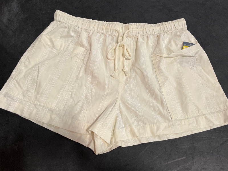 Photo 1 of (XL) Women's High-Rise Pull-on Shorts - Universal Thread™ Cream XL
