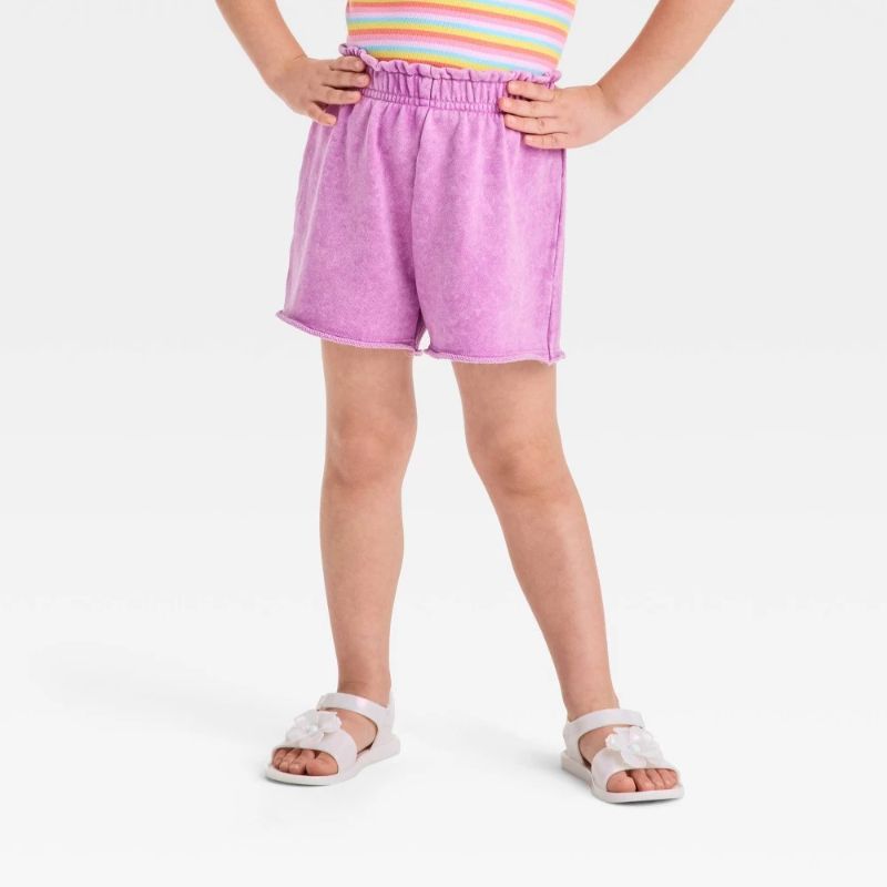 Photo 1 of 3T Grayson Mini Toddler Girls' French Terry Shorts - Purple 3T
