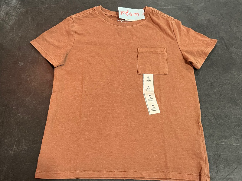 Photo 1 of (M) Boys' Short Sleeve Washed Pocket T-Shirt - Cat & Jack™ Brown M