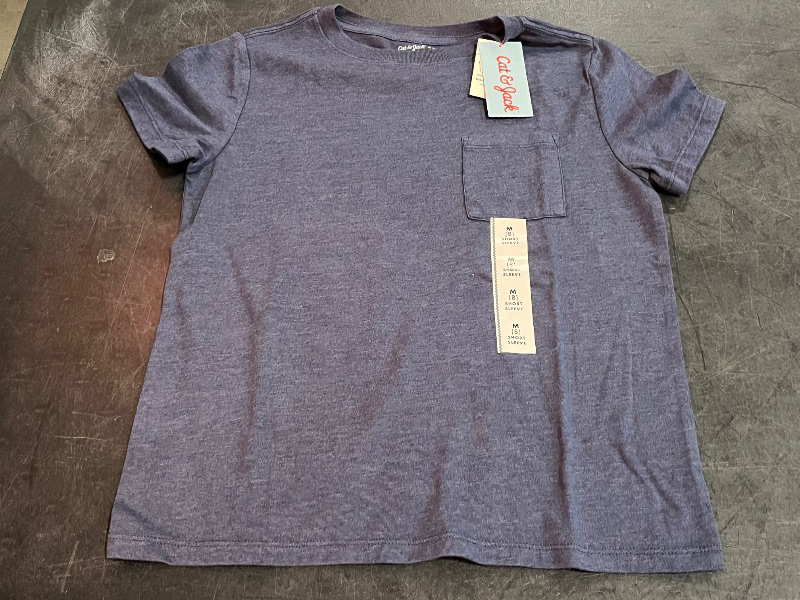 Photo 1 of (M) Boys' Short Sleeve Washed Pocket T-Shirt - Cat & Jack™ Navy Blue M
