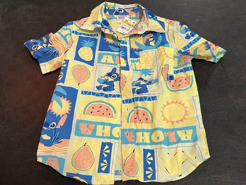 View 2 of (XS) Boys' Stitch Woven Button up Shirt - Aqua Green XS